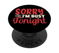 Sorry I'm Busy Tonight Voodoo Doll Shirt Donna Uomo Halloween PopSockets PopGrip Adesivo