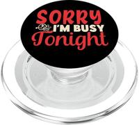Sorry I'm Busy Tonight Voodoo Doll Shirt Donna Uomo Halloween PopSockets PopGrip per MagSafe