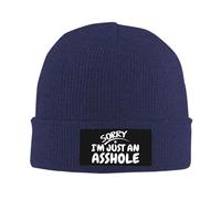 Sorry I'm Just An Asshole Unisex Watch cap Morbido Berretto Sportivo Berretto Invernale per Corsa Tutte Le Stagioni Moto