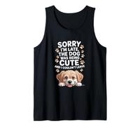 Sorry Im Late Dog Cute Pet Animal Amante Canotta