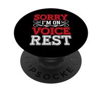 Sorry I'm On Voice Rest Rest del cantante del coro vocale - PopSockets PopGrip Adesivo
