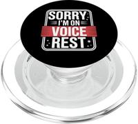 Sorry I'm On Voice Rest Vocal Choir Singer Rest |- PopSockets PopGrip per MagSafe