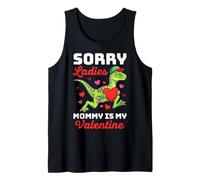 Sorry Mommy is My Valentine Velociraptor Dinosaur Divertente Canotta