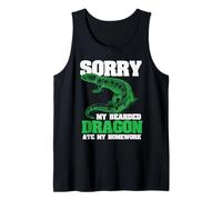 Sorry My Bearded Dragon Ate My Homework Divertente Pogona Canotta