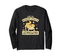 Sorry My Bearded Dragon Ate My Homework Drago Barbuto Maglia a Manica