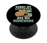 Sorry My Capybara Ate My Homework PopSockets PopGrip Adesivo