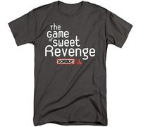 Sorry Tall Sweet Revenge Charcoal T-Shirt Graphic Top Printed Shirt Short-Sleeve Tee Mens Black M