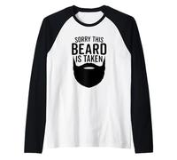 Sorry This Beard Is Taken - Barba Divertente Marito Moglie Maglia con Maniche Raglan