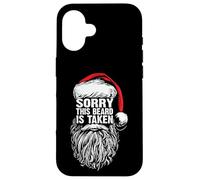 Sorry This Beard Is Taken Cool Christmas Santa Claus Graphic Custodia per iPhone 16