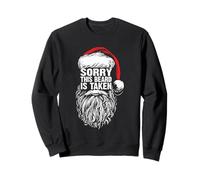 Sorry This Beard Is Taken Cool Christmas Santa Claus Graphic Felpa