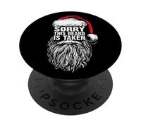 Sorry This Beard Is Taken Cool Christmas Santa Claus Graphic PopSockets PopGrip Adesivo