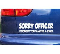 Sorry Ufficiale Pensiero You " Wanted " A Gara Novità Auto Divertente Paraurti