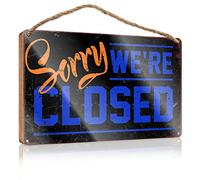 Sorry We Are Closed - Decorazione da parete in legno, decorazione da parete, 20 x 30 cm