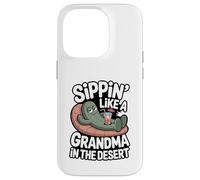 Sorseggiando come una nonna nel deserto Custodia per iPhone 14 Pro