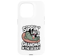 Sorseggiando come una nonna nel deserto Custodia per iPhone 15 Pro