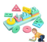 Sorter di forma del bambino, giocattolo di smistamento di forma | La forma colorata blocca i bambini puzzle | Giocattoli per l'apprendimento e l'educazione, gioco di abbinamento interattivo per i bamb