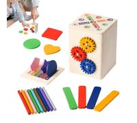 Sorti di ordinamento, Giocattoli di smistamento del Colore | Giochi di Abbinamento sensoriale - Streccioni a Forma di Legno Streccioni Motori Giocattoli per Bambini di 1-3 Anni