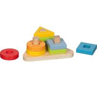 Sortierspiel dreieckig: 13,8 x 12,3 x 5,4 cm, Holz, 9 Teile, per Stück