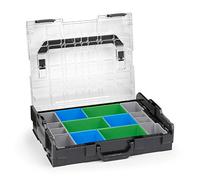 Sortimo, cassetta degli attrezzi L-BOXX L BOXX 102 nero con coperchio trasparente con set di scatole CD3 scatole assortite per piccoli oggetti | ideale per riporre piccoli oggetti