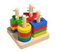 Sorting Stacking Toys, Shape Color Recognition Blocks, Educational Matching Game, Promotes Cognitive Skills, Hand Eye Coordination, Problem Solving, Early Learning Playset for Kids Age 3-6 Years