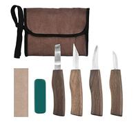 SORTZ 1/4/7PCS Fai da Te A Mano Scalpello Strumenti di Intaglio del Legno Cucchiaio Coltello Intaglio in Legno Taglierina Chip Coltelli Lavorazione del Legno A Mano Cucchiaio (Size : 7PCS, Color : /