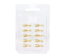 SORTZ 10 pz 4.3/4.8mm Shank Mini Trapano In Ottone Pinza Mandrino for Utensili Rotanti 0.5/0.8/1.0/1.2/1.5/1.8/2/2.4/3/3.2mm Drill Chuck (Color : A, Size : 4.3mm Shank)