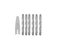 SORTZ Catena da 4 Pollici/6 Pollici e Set di Piastre di Guida for la Sostituzione della Mini Motosega Catena for Sega elettrica a Batteria Ramo di Legno Taglio di Catene affilate (Color : A, Size :