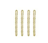 SORTZ Catene da 4/6/8 Pollici for Catena for seghe elettriche da 4/6/8 Pollici 6 Pollici Parti for seghe elettriche Piastra Guida for motoseghe da 4/6/8 Pollici (Color : /, Size : 4in Gold Chain)