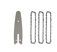 SORTZ Motosega elettrica da 4/6 Pollici Mini Motosega in Acciaio Catene for motoseghe elettriche Catene accessorie Sostituzione utensile Elettrico da Giardino (Color : 4 inch SET3, Size : A)