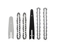 SORTZ Set di Guide for Catena da 4/6 Pollici 3 Pezzi Set di Catene di Ricambio for motoseghe elettriche Set di Catene affilate Mini Accessori for seghe da potatura (Color : A, Size : B-4 6inch 6pcs