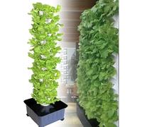 SORVA Sistema di Coltivazione idroponica a Torre Sistema di Coltivazione idroponica per Interni ed Esterni Torre di Coltivazione Verticale 15 Piani e 45 buche, Coltura idroponica da Giardino a Tor
