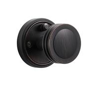 SORWDUERM Confezione da 1 pomello per porta in bronzo lucidato a olio, per la privacy degli interni, per camera da letto e bagno, in lega di zinco