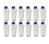SOS Accessoire 12 filtri dell'acqua di ricambio per macchine da caffè DeLonghi ECAM, Eletta, Dinamica, DLSC002, Magnifica, ETAM Autentica e Dive