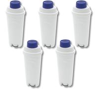 SOS Accessoire 5 filtri dell'acqua per Delonghi DLSC002 con certificazione TÜV per DLSC002, SER3017 e 5513292811 ECAM, ESAM, ETAM