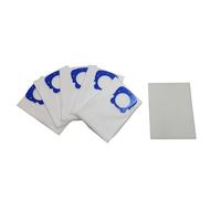 SOS Accessoire Confezione da 5 sacchetti + 1 filtro compatibile per aspirapolvere - ZR200520 ROWENTA, MOULINEX, TEFAL