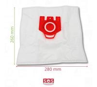 SOS Accessoire - Confezione di 4 sacchetti per aspirapolvere FJM (+ filtro motori) (42685-54058) per aspirapolvere 5588921 9917710 Miele