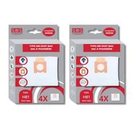 SOS Accessoire HOOVER 35601865 - Set di 2 confezioni da 4 sacchetti in microfibra H81