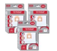 SOS Accessoire HOOVER 35601865 - Set di 3 confezioni da 4 sacchetti in microfibra H81