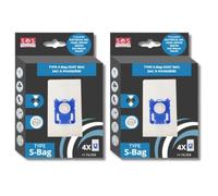 SOS Accessoire Set di 2 scatole da 4 sacchetti tipo S-BAG per aspirapolvere ELECTROLUX 9001684589