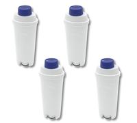 SOS Accessoire Set di 4 filtri dell'acqua di ricambio per macchine da caffè DeLonghi ECAM, Eletta, Dinamica, DLSC002, Magnifica, ETAM Autentica e Diver