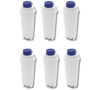 SOS Accessoire Set di 6 filtri dell'acqua di ricambio per macchine da caffè DeLonghi ECAM, Eletta, Dinamica, DLSC002, Magnifica, ETAM Autentica e Diver