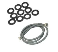 SOS Accessoire Tubo di ingresso dell'acqua universale con raccordi dritti (L1500 mm 3/4 F x 3/4 F) e guarnizioni 20/27 Lavatrice, Lavatrice 3666356331327