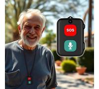 SOS Anziani Localizzatore GPS con telecamera sensore Anticaduta Impermeabile IP67 Chiamate Bidirezionali Geo-Recinzione Promemoria Farmaci Inclusa App di Tracciamento (D2)