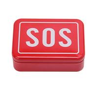 "SOS" Tin For Case Box Coperchio Contenitore Per Kit Di Sopravvivenza