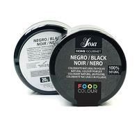Sosa - Home Gourmet - Colore alimentare nero - Colorante naturale in polvere - Ideale per la cottura - (20g),