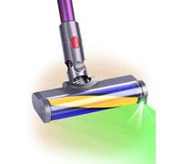 SOSALUK Spazzola per Aspirapolvere Dyson V15 V11 V10 V8 V7 - Testa di Ricambio con Luci Laser Verdi e Rullo Morbido, Ideale per Pavimenti Duri e Parquet