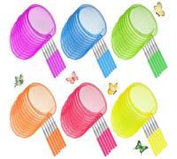 Sosation 36 reti da pesca telescopiche per bambini, colorate, per catturare insetti, insetti, pesci, coccinelle, estendibili da 38 cm a 86 cm (colore vivace)
