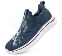 Sosenfer Scarpe Uomo Slip On Sneaker Fitness Scarpe da Ginnastica Traspiranti Senza Lacci Scarpe da Passeggio Scarpe da Passeggio per Il Tempo Libero Senza Lacci per la palestra-SHLAN-41