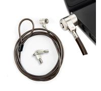 Soserkouer Cavo antifurto per computer portatile, 2 m, in acciaio rinforzato, con 2 chiavi incluse, compatibile con slot Kensington, per PC portatile tablet