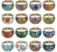 SOSINYA Set Regalo 16 Candele Profumate - Confezione per San Valentino, Yoga, Festa della Mamma e della Donna